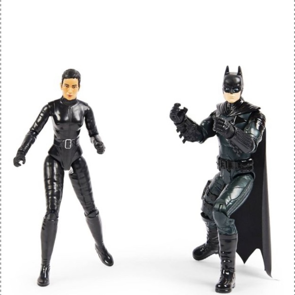 DC Batman Batcycle 12” Set. Bruce Wayne, Selina Kyle, Batman & The Penguin.  New - Picture 6 of 10